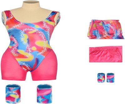 Retro 80s Sports Doll Costume for Kids