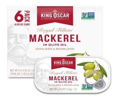 Savor Premium King Oscar Mackerel in Olive Oil