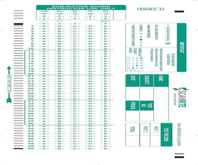 ScanRite Scantron Compatible Testing Sheets - 25 Pack