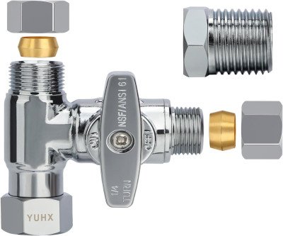 Seamless Bidet Add-On: Brass 3-Way Tee Valve