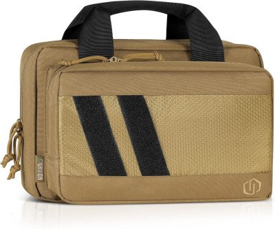 Secure Tactical Handgun Case with Dual Scope Protection