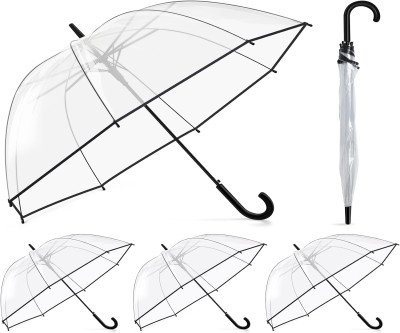 See While Staying Dry: Wedding-Ready Clear Bubble Umbrellas