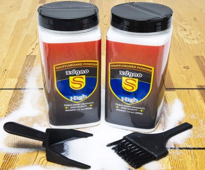 Smooth Shuffleboard Wax Kit with Cleanup Tools - 2 Cans