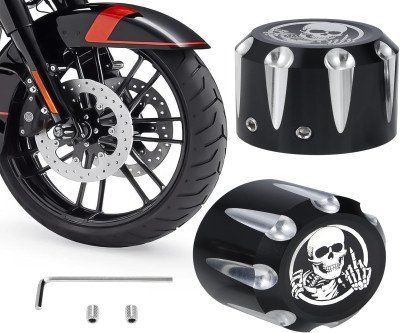 Skull Axle Nut Covers: Tough CNC Aluminum for Harley