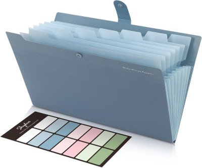 Versatile Expanding File Organizer with 8 Pockets