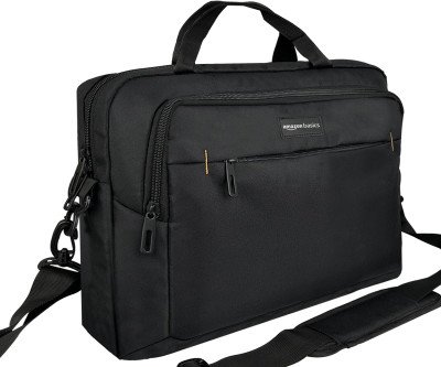 Slim Black 14-Inch Tablet Bag with Smart Storage