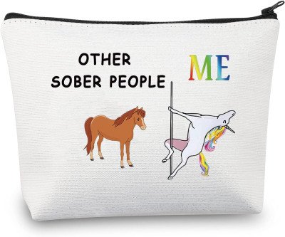 Sober Unicorn Makeup Bag: Your Daily Sober Companion