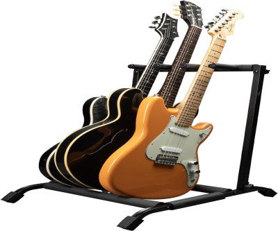 Space-Saving 3-Guitar Rack Stand