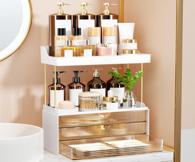 Space-Saving 5-Tier Organizer: Perfect Vanity Storage System