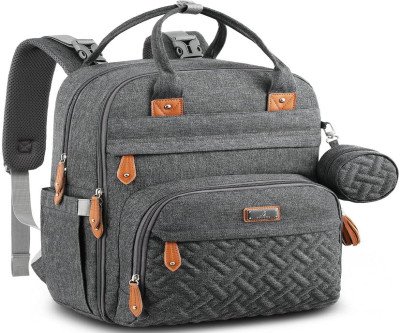 Spacious Diaper Backpack with 19 Pockets - Perfect for On-the-Go Parents