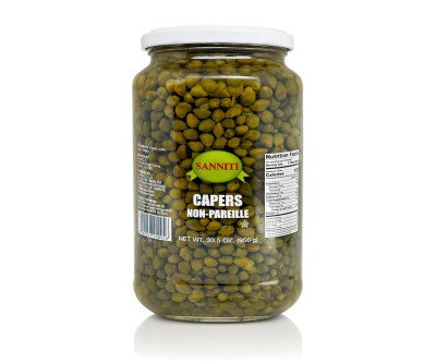 Briny Spanish Capers: Non Pareil Perfection (33.5oz)