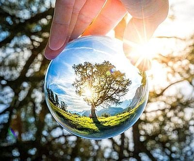 Spherical Crystal Clear Lensball