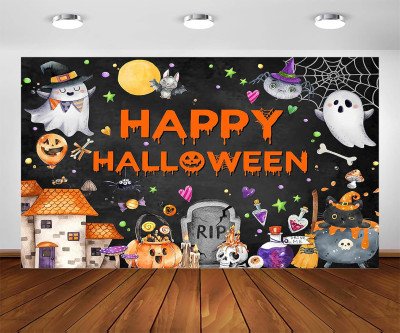 Spooky Halloween Party Photo Backdrop