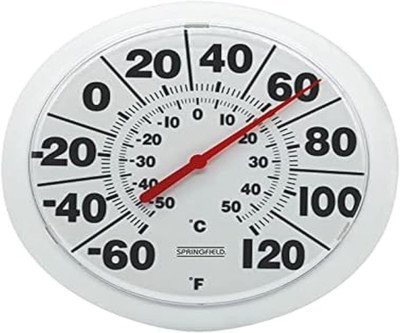 Springfield Big Dial Thermometer for Indoor & Outdoor