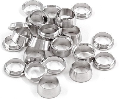 12-Pair Stainless Steel Compression Ferrules for Leak-Free Connections