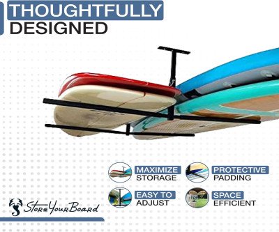 Double Your Board Space: Heavy-Duty Ceiling Storage Rack