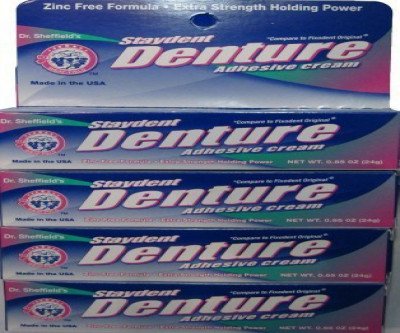 Strong Hold Denture Adhesive Cream - Dr. Sheffield's