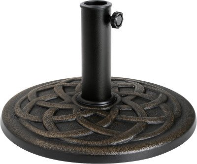 Sturdy Bronze Umbrella Base - No More Shaky Patios