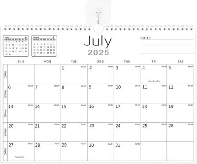 Stylish 18-Month Wall Calendar 2025-2026