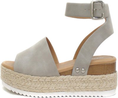 Stylish Espadrilles: Comfortable Wedge Sandals with Ankle Strap
