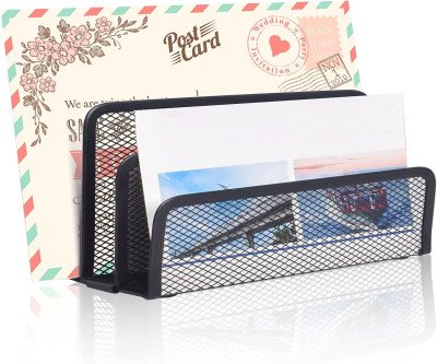 Stylish Metal Mesh Desk Mail Organizer