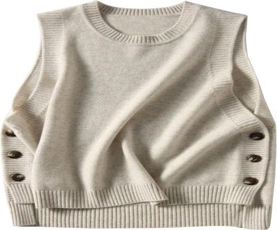 Stylish & Versatile Women's Ribbed Knit Sweater Vest