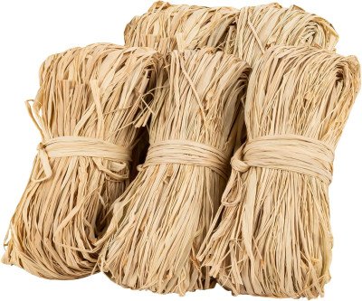 Sukh Natural Raffia Ribbon - 5PCS for All Occasions