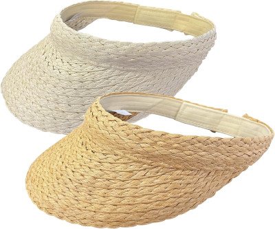 Sun Protection Pack: 2 Roll-Up Kids Visor Hats