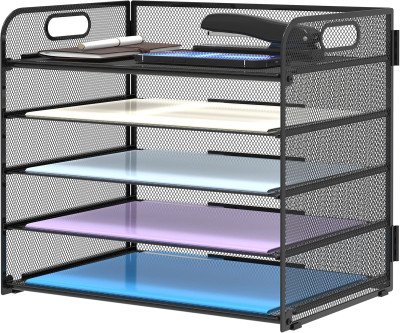 Streamline Your Workspace: Supeasy 5-Tray Mesh Organizer