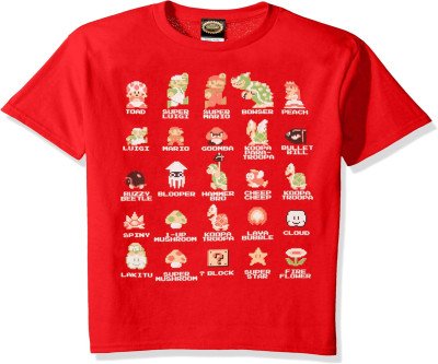 Super Mario Retro Pixel Tee for Young Gamers