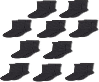 Super Soft Crew Socks for Kids - 10 Pairs