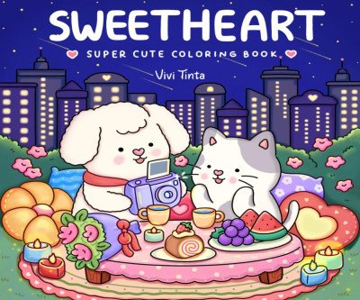 Sweetheart Coloring Book for Love and Relaxation