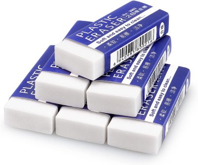 Tamaki Large White Erasers - 6 Pack
