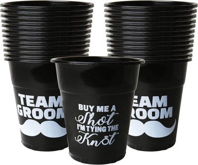 Team Groom Cups: 25-Pack Bachelor Party Disposable Cups