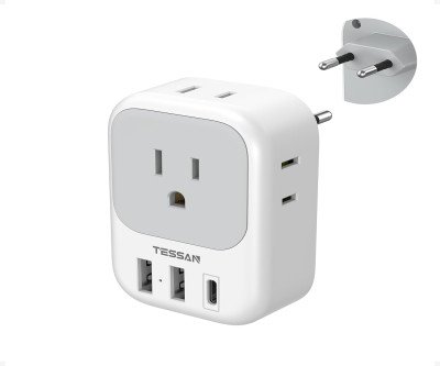 TESSAN EU Adapter: Charge 7 Devices at Once