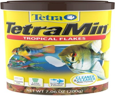 Crystal Clear Water & Healthy Tropical Fish Flakes