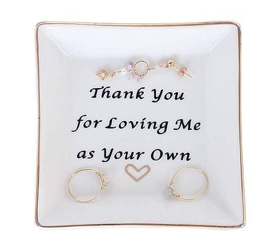 Thank You for Loving Me as Your Own Trinket Tray