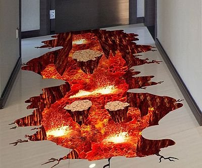 The Floor Is Lava Floor Decal