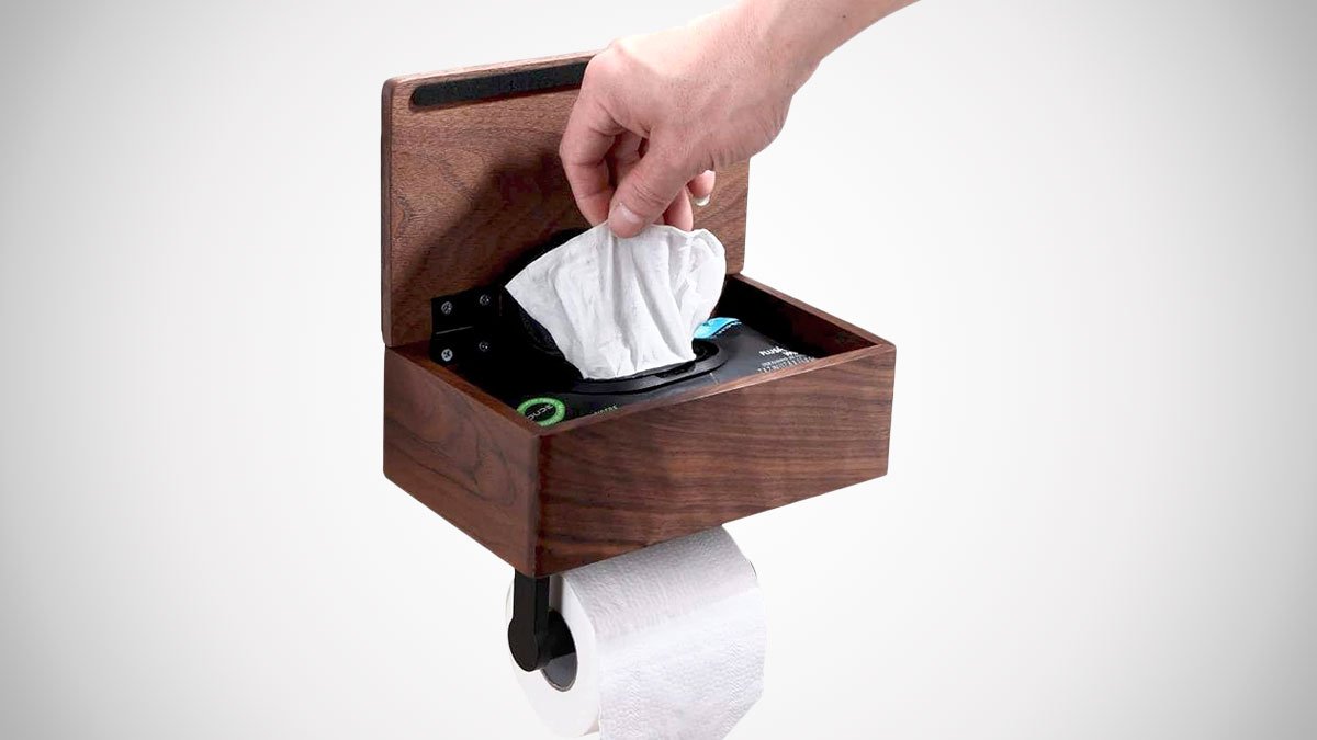 Toilet Paper Holder with Wet Wipe Dispenser