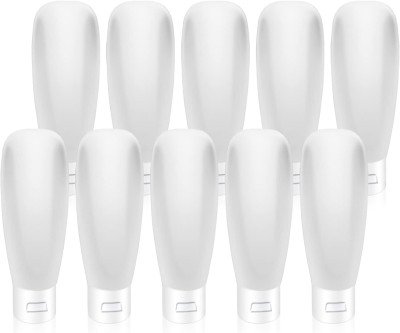 Travel-Friendly 60ml Bottles - 10 Pack Refillable Squeeze Tubes