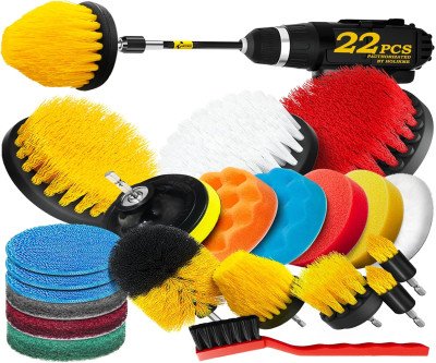 Turn Your Drill into a Cleaning Beast: 22-Piece Kit