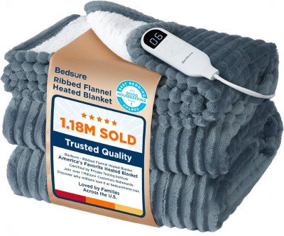 Twin Flannel Heated Blanket: Cozy Customizable Warmth