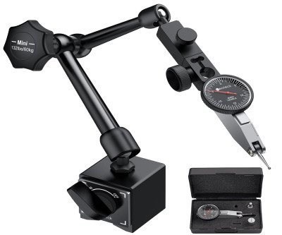 Ultra-Precise Test Indicator with 132lb Magnetic Base