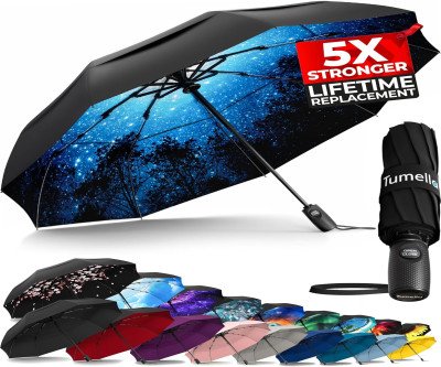 Unbreakable Windproof Travel Umbrella: Compact & Automatic