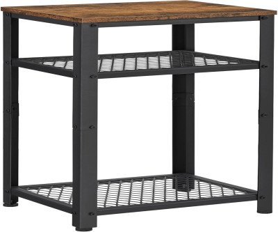 Sturdy 3-Tier Side Table with Storage Shelves