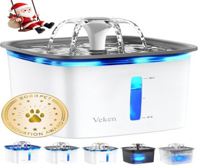 Keep Your Pets Hydrated with Award-Winning Veken Pet Fountain