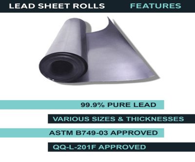 Versatile Lead Sheeting Rolls - 12x12 Multipurpose Sheet