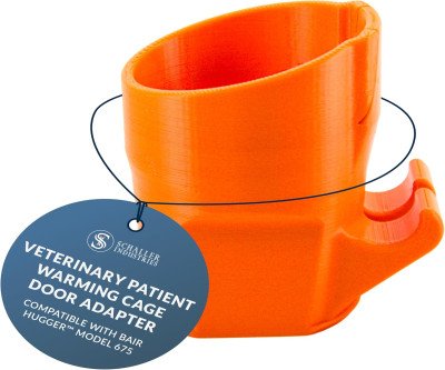 Veterinary Patient Warming Cage Door Adapter for Bair Hugger 675