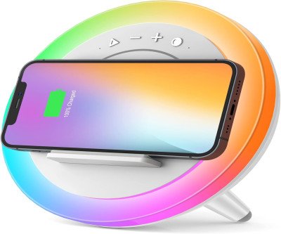 Vibrant Bluetooth Speaker with Wireless Charging