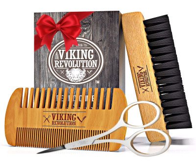 Viking Beard Grooming Set with Comb and Brush